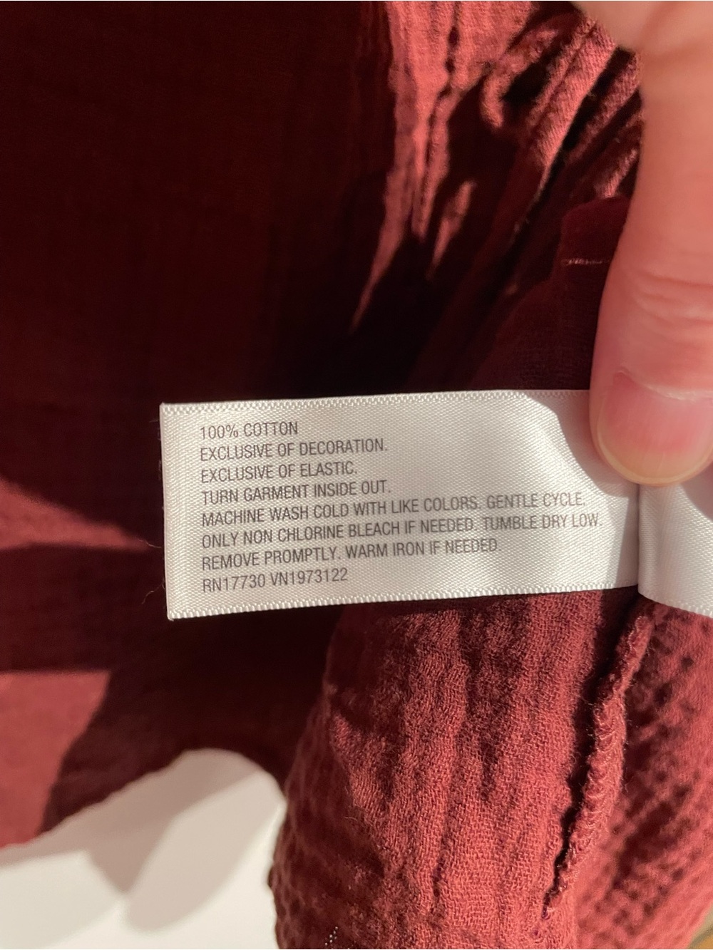 Universal Thread Women's Raglan Long Sleeve Tie-Front Blouse Maroon XS NWT - Picture 6 of 6